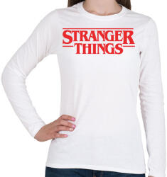printfashion Stranger Things - Női hosszú ujjú póló - Fehér (2516166)
