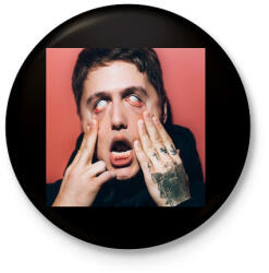 printfashion CMH - Kitűző, hűtőmágnes - Fekete (3103774)