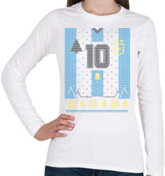 printfashion Argentin mez - Női hosszú ujjú póló - Fehér (11428089)