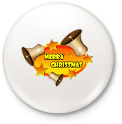 printfashion merry-christmas - Kitűző, hűtőmágnes - Fehér (5608425)