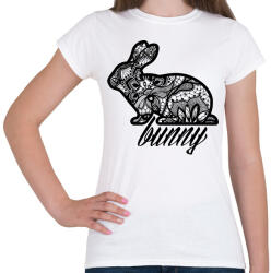 printfashion Csipke nyuszi - Női póló - Fehér (14491456)