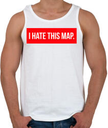 printfashion CSGO - Utálom ezt a pályát! - Férfi atléta - Fehér (841938)