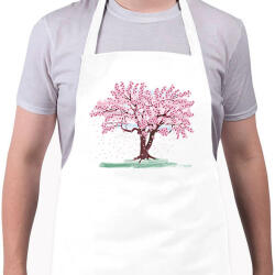 printfashion Virágzó cseresznyefa - Kötény - Fehér (10699247)