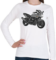 printfashion kawasaki zr7 - Női hosszú ujjú póló - Fehér (2909161)