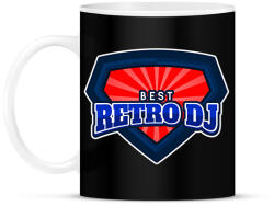 printfashion BEST RETRO DJ - Bögre - Fekete (10026432)