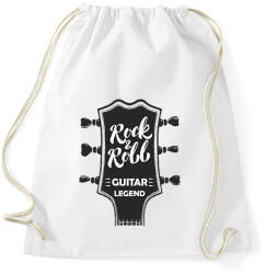 printfashion Rock & Roll - Guitar legend - Sportzsák, Tornazsák - Fehér (6373532)