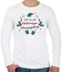 printfashion Az első Karácsonyom - Anya - Férfi hosszú ujjú póló - Fehér (9477624)