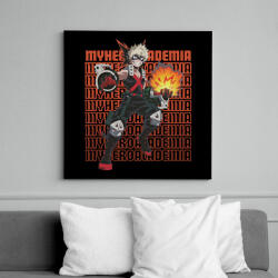 printfashion My Hero Academia Katsuki Bakugo - Vászonkép - Fekete (16389648)