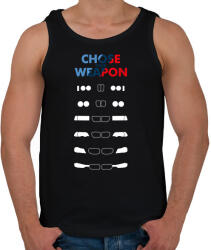 printfashion Choose your Weapon - Férfi atléta - Fekete (1710622)