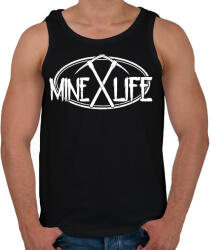 printfashion Minecraft - bányász élet - Férfi atléta - Fekete (831053)