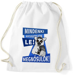 printfashion Mindenki nyugodjon le megnősülök - Sportzsák, Tornazsák - Fehér (13253449)