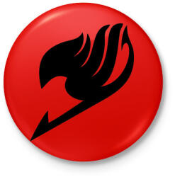 printfashion Fairy Tail szimbólum - Kitűző, hűtőmágnes - Piros (3630101)