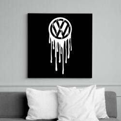 printfashion VolksWagen Fehér - Vászonkép - Fekete (6645633)