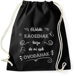 printfashion Óvodának hívjuk - Sportzsák, Tornazsák - Fekete (7304747)