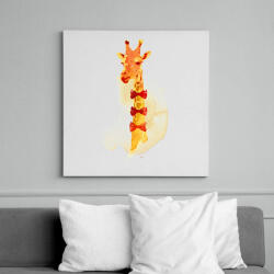 printfashion Elegant giraffe - Vászonkép - Fehér (6621146)