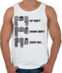 printfashion Oooh shi. . . - Drift - Férfi atléta - Fehér (12902686)