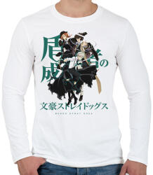 printfashion BUNGOU STRAY DOGS - Férfi hosszú ujjú póló - Fehér (16545736)