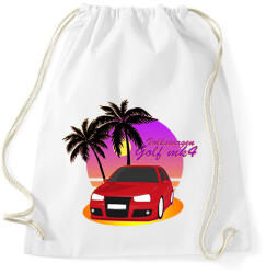 printfashion Vice City - VW Golf - Sportzsák, Tornazsák - Fehér (2640420)