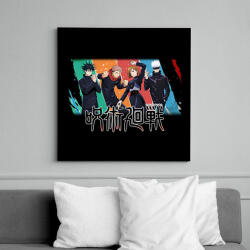 printfashion Jujutsu Kaisen csapat - Vászonkép - Fekete (14860504)