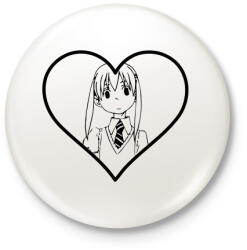 printfashion Soul Eater - Maka - Kitűző, hűtőmágnes - Fehér (3078835)