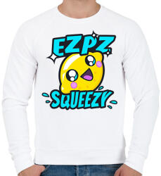 printfashion Ez Pz Lemon Squeezy - Férfi pulóver - Fehér (1714350)
