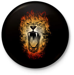 printfashion Inferno - Kitűző, hűtőmágnes - Fekete (3094267)