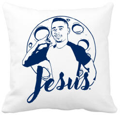 printfashion Jesus - Párnahuzat, Díszpárnahuzat - Fehér (1691318)