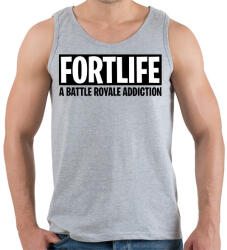 printfashion A battle royale addiction - Fortnite - Férfi atléta - Sport szürke (1262661)