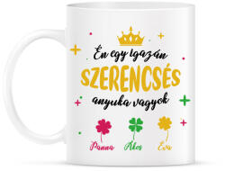 printfashion Szerencsés anyuka - Bögre - Fehér (7898544)