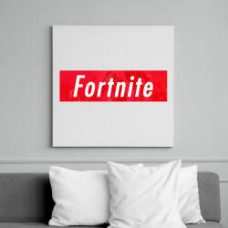 printfashion Supp' Fortnite - Vászonkép - Fehér (6625769)