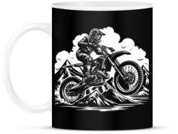 printfashion motocross - Bögre - Fekete (16734790)