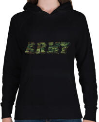 printfashion Army - Női kapucnis pulóver - Fekete (5269338)