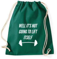 printfashion Ez nem emelődik meg magától - Sportzsák, Tornazsák - Sötétzöld (1302535)