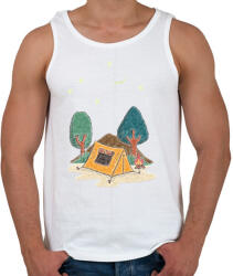 printfashion sátorozás - Férfi atléta - Fehér (1606059)