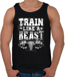 printfashion Eddz mint egy vadállat! - Férfi atléta - Fekete (1064847)