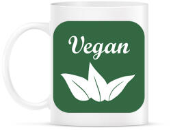 printfashion Vegán logó - Bögre - Fehér (12696359)