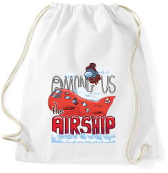 printfashion Among us airship 2021 - Sportzsák, Tornazsák - Fehér (4142517)