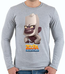 printfashion Zooba - Bruce - Férfi hosszú ujjú póló - Sport szürke (4601299)