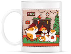 printfashion Tengerimalac karácsony - Bögre - Fehér (5640164)