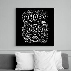 printfashion I hope you step on a lego - Vászonkép - Fekete (16469097)