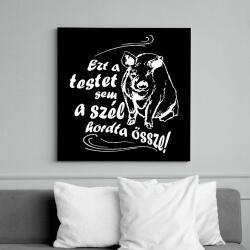 printfashion ezt az testet-malac2 - Vászonkép - Fekete (14239200)