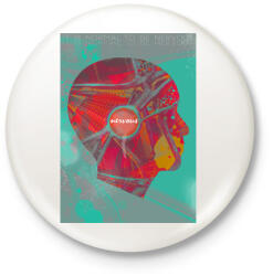 printfashion Ideg - Kitűző, hűtőmágnes - Fehér (3073711)