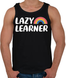 printfashion Lazy learner (White) - Férfi atléta - Fekete (7534992)