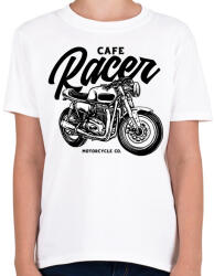 printfashion Cafe racer - Gyerek póló - Fehér (4982768)