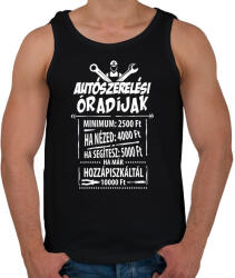 printfashion Autószerelő óradíjak - Férfi atléta - Fekete (1215543)