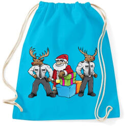 printfashion Santa Security - Sportzsák, Tornazsák - Surf blue (447912)