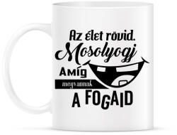 printfashion Mosolyogj vicces - Bögre - Fehér (939063)