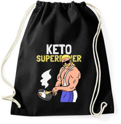 printfashion KETO SUPERPOWER - Sportzsák, Tornazsák - Fekete (10764897)