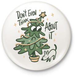 printfashion Karácsonyfa - Kitűző, hűtőmágnes - Fehér (5571915)