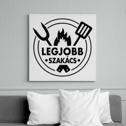 printfashion Legjobb szakács - Vászonkép - Fehér (16257073)